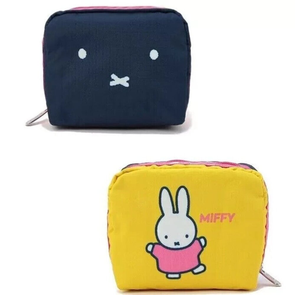 NWT LeSportsac x Miffy & Friends Pouch Coin Purse Cosmetic Bag Cute Cartoon Gift